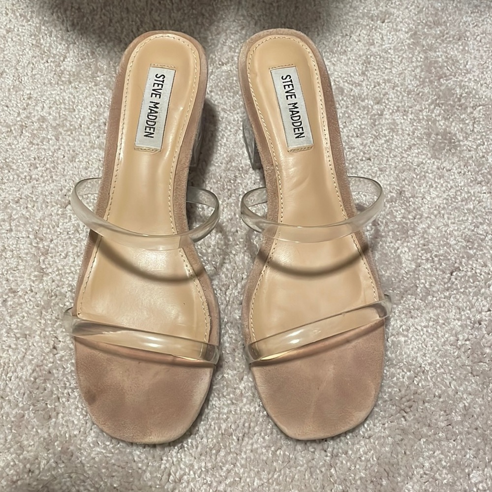 Steve Madden Clear Heels